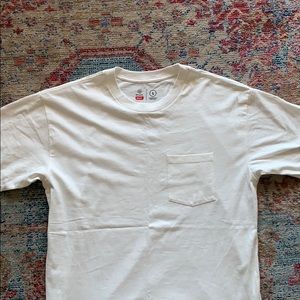 Brixton NWOT cream cotton tee